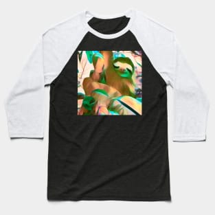 Three-toed Sloth In Tree Baseball T-Shirt